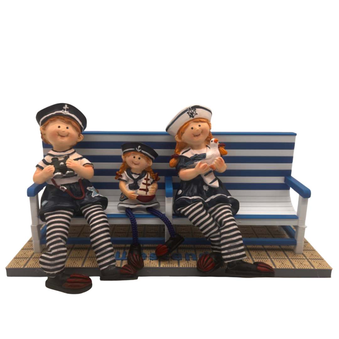 Poppetjes voor Zitbank Middelkerke - Westende