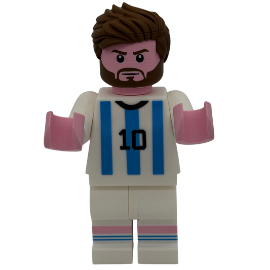 Miniatuur voetballer brick stijl