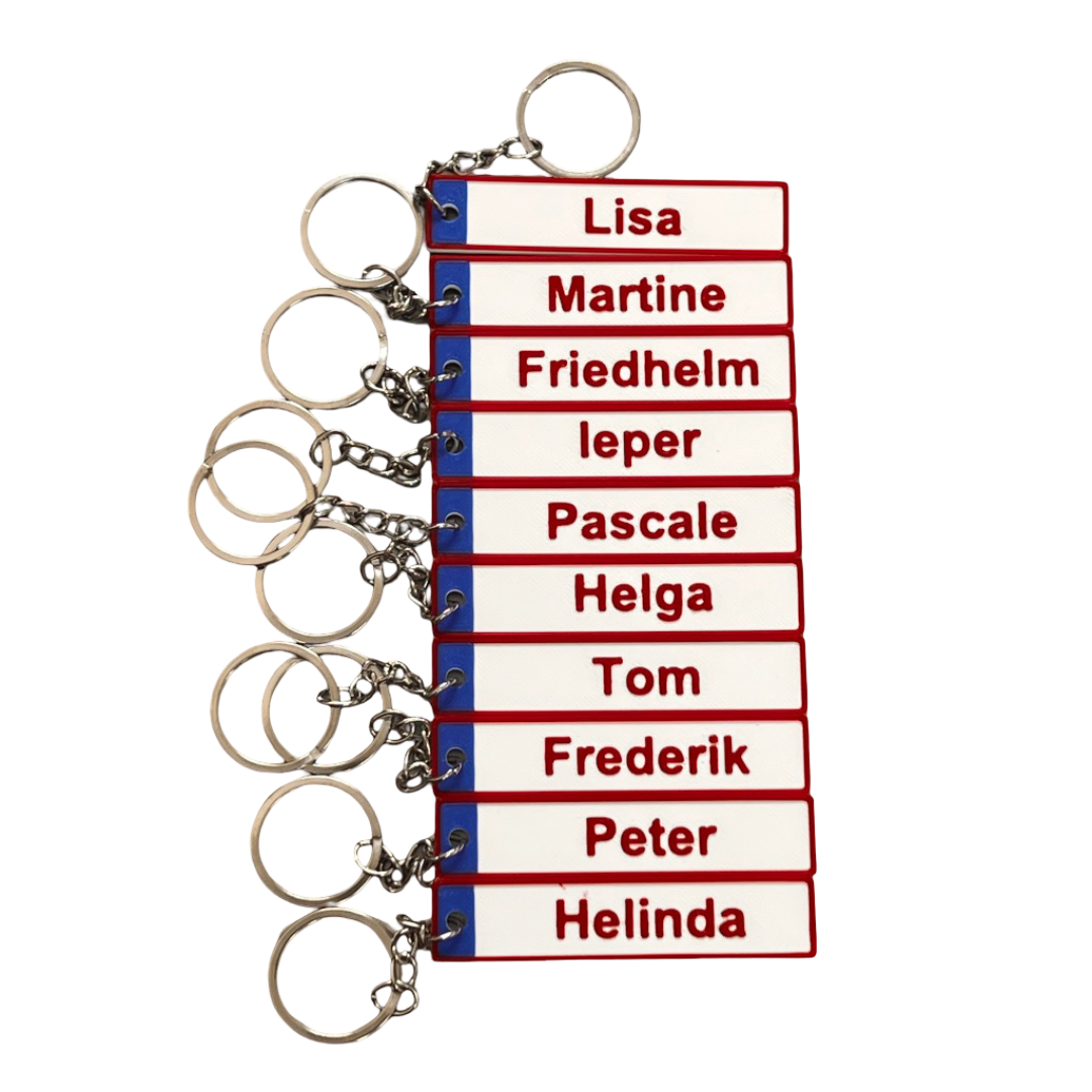 Sleutelhanger "Nummerplaat"