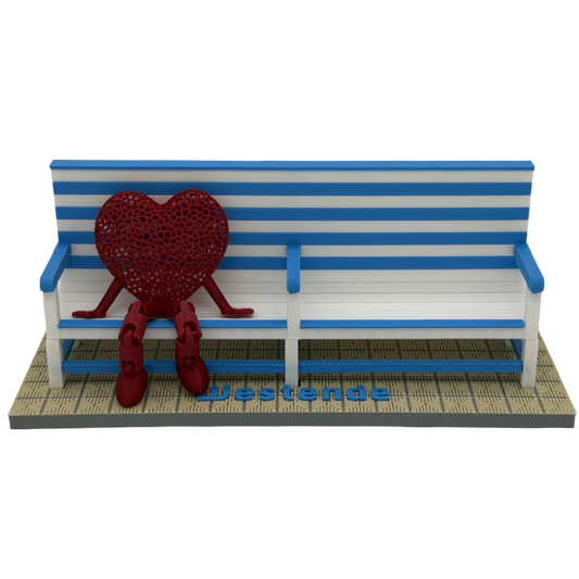 Poppetje Valentijn voor bankjes Middelkerke-Westende