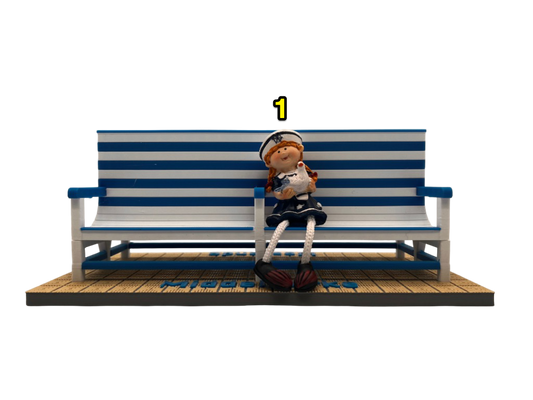 Poppetjes voor bankje Middelkerke - Westende