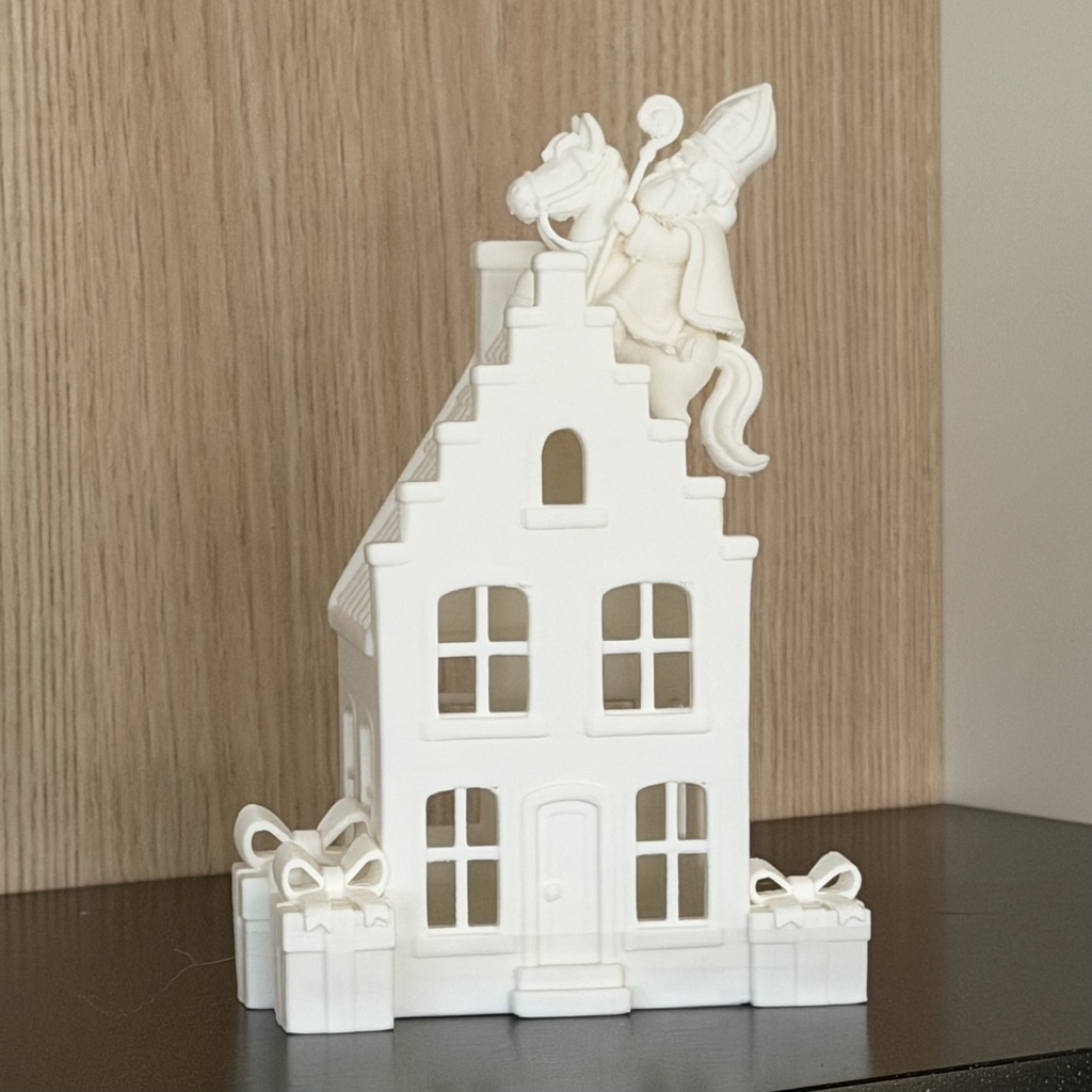 Sinterklaashuisje met licht