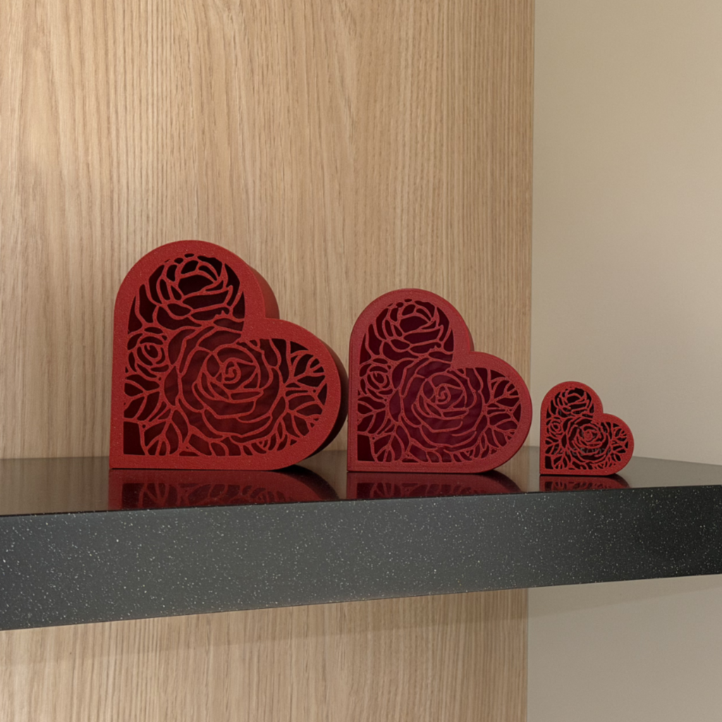 Doosje met hart, rozendeksel