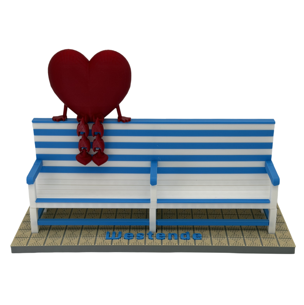 Poppetje Valentijn voor bankjes Middelkerke-Westende