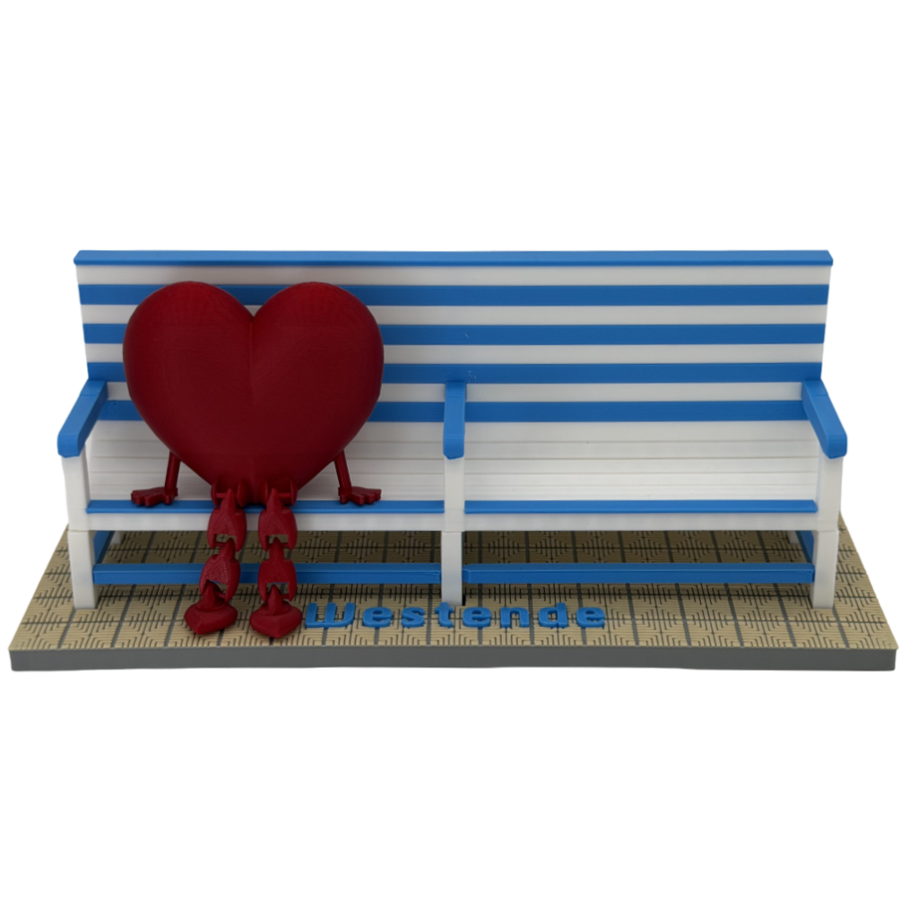 Poppetje Valentijn voor bankjes Middelkerke-Westende