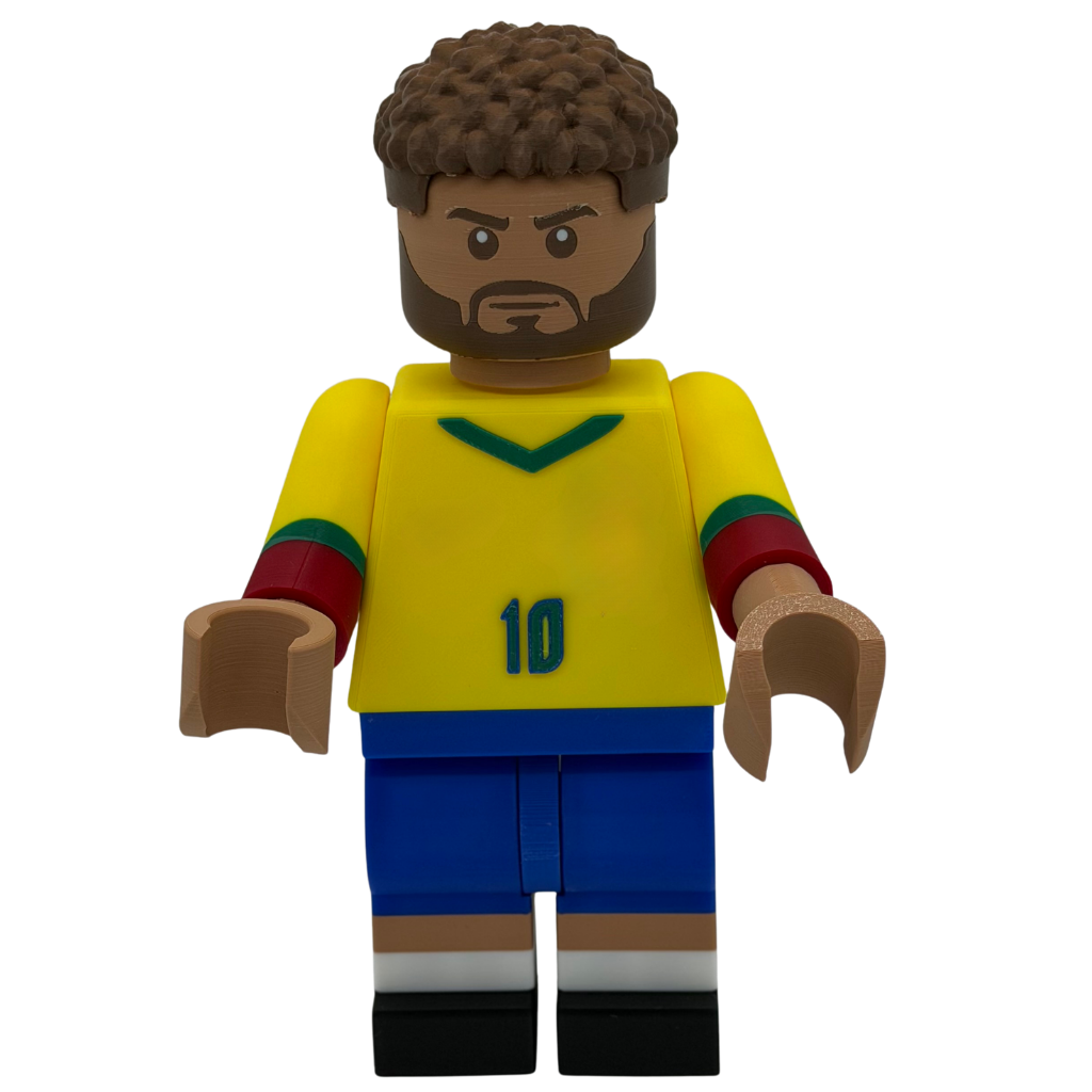 Miniatuur voetballer brick stijl