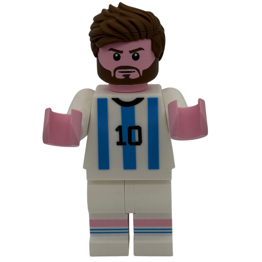 Miniatuur voetballer brick stijl