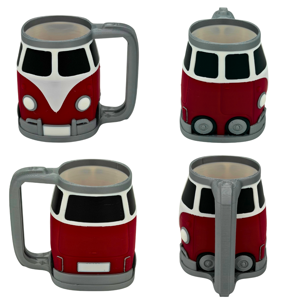 Retro busje blikhouder
