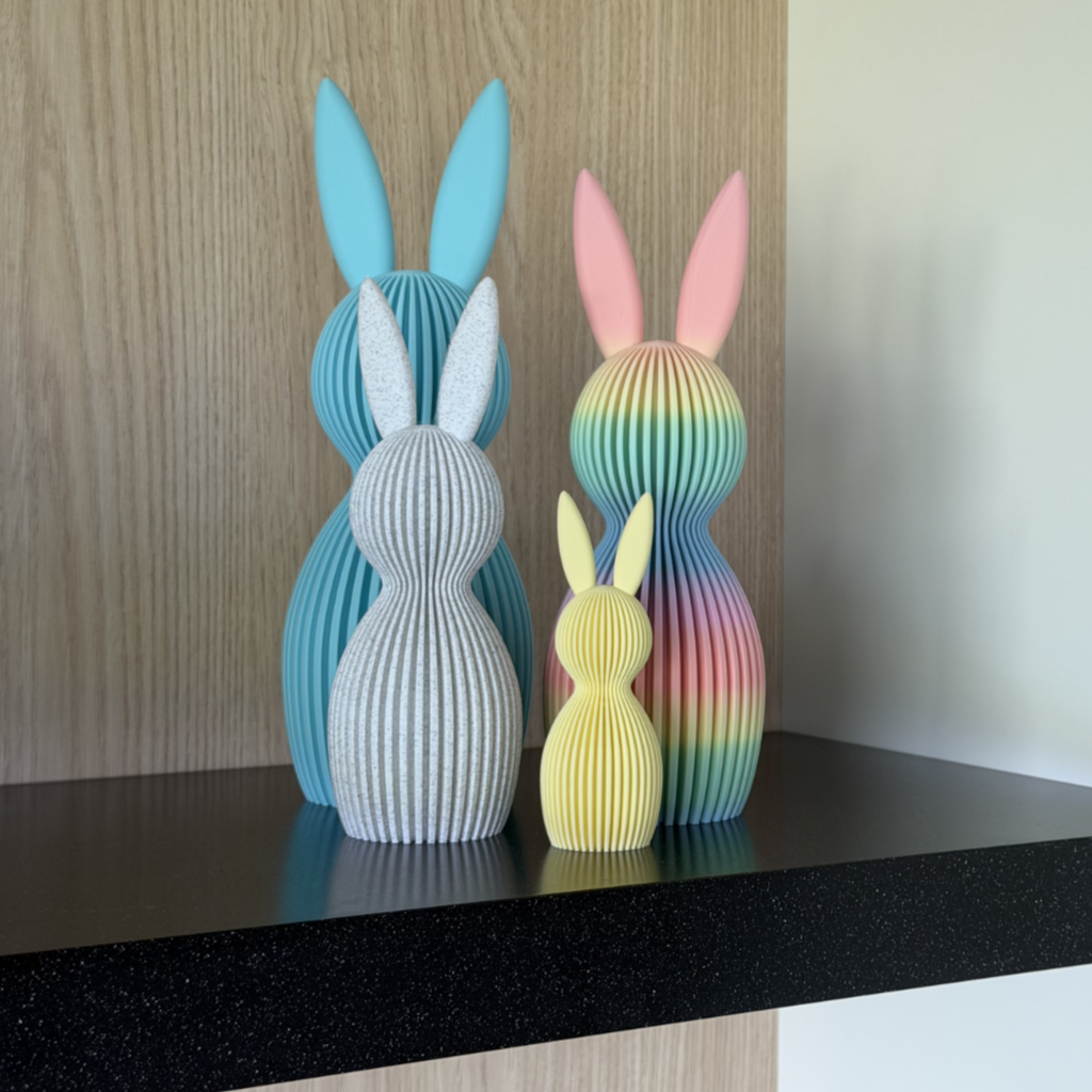 Geometrische Paashaas – Modern 3D-Design