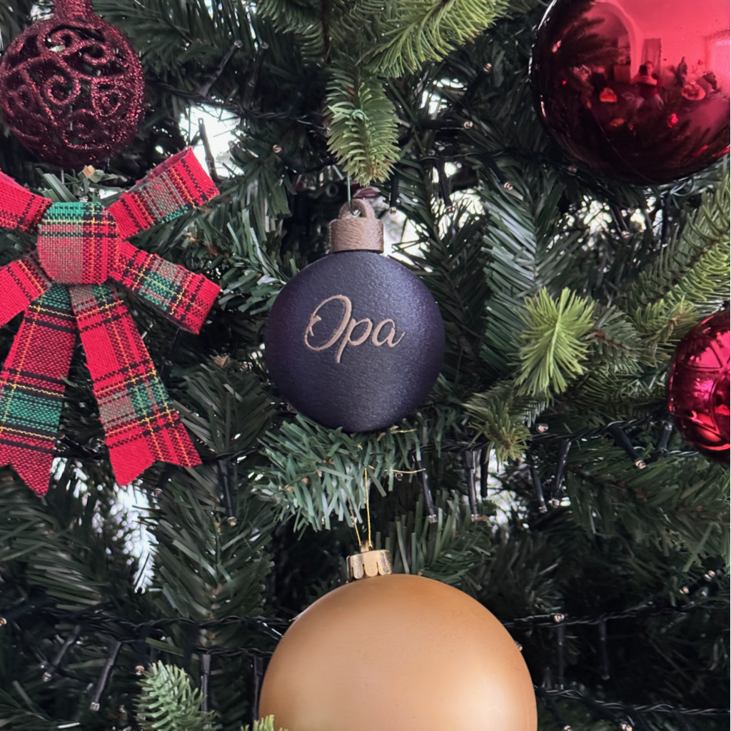 Gepersonaliseerde kerstbal