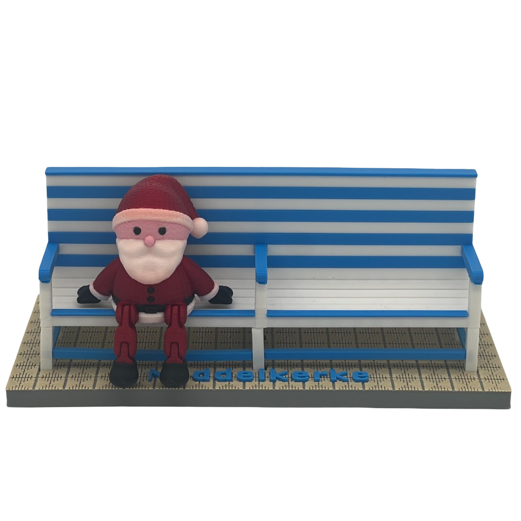 Poppetje Kerst voor bankjes Middelkerke-Westende