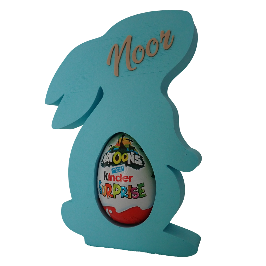 Konijn met naam voor Kindersurpise (model 1)