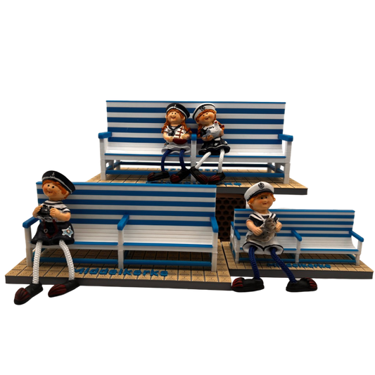 Poppetjes voor Zitbank Middelkerke - Westende