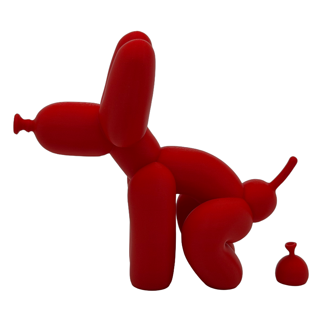 Ballonfiguur hond met drolletje