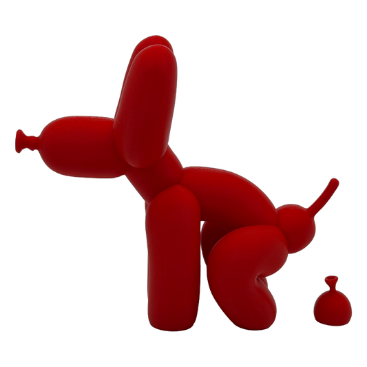 Ballonfiguur hond met drolletje