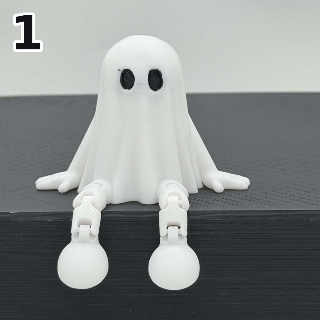 Halloweenfiguren met bungelende beentjes