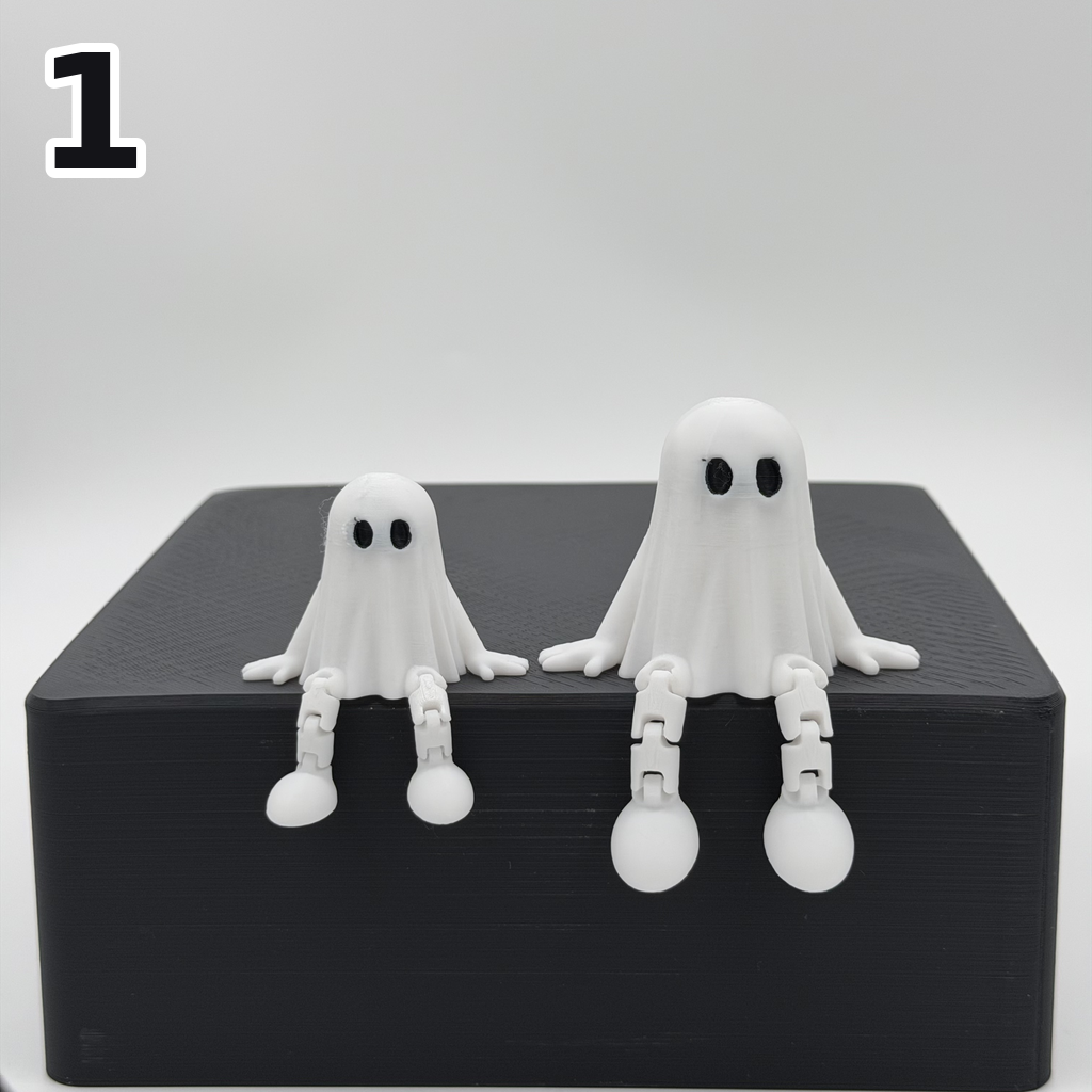 Halloweenfiguren met bungelende beentjes