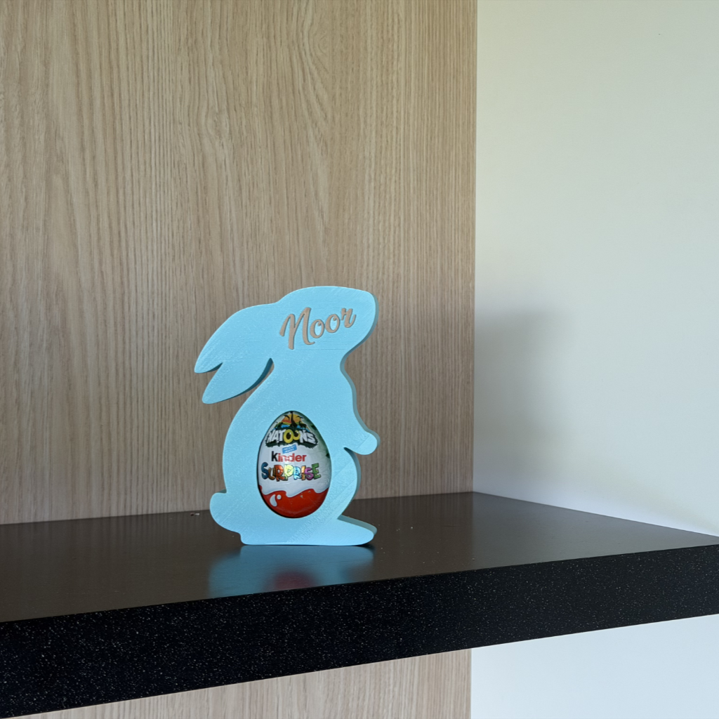 Konijn met naam voor Kindersurpise (klein)