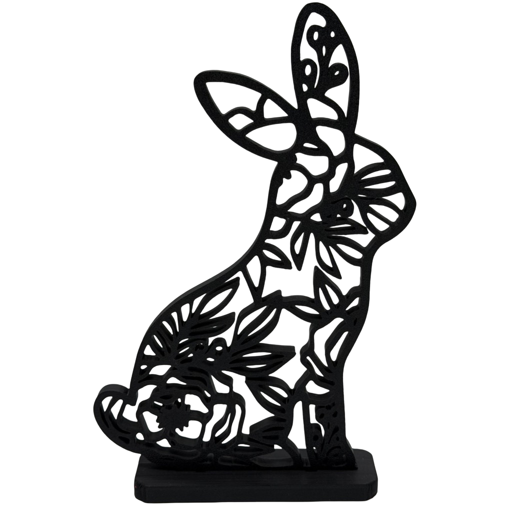 Paashaas Silhouette: De Elegantie van Smeedwerk