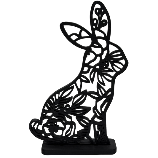 Paashaas Silhouette: De Elegantie van Smeedwerk