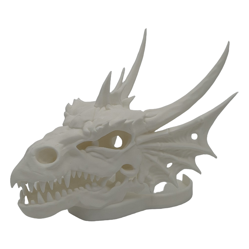 Drakenkop met licht