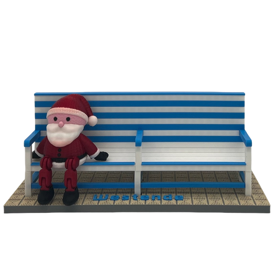 Poppetje Kerst voor bankjes Middelkerke-Westende