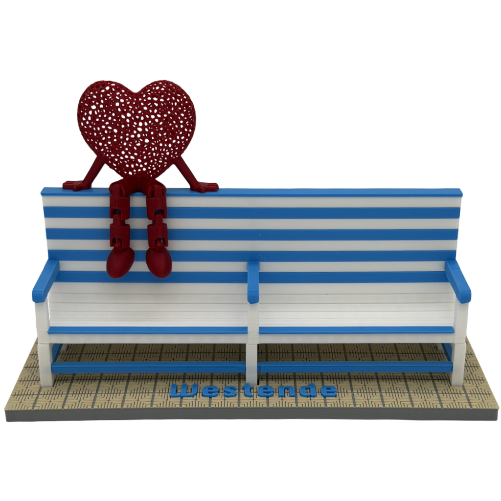 Poppetje Valentijn voor bankjes Middelkerke-Westende