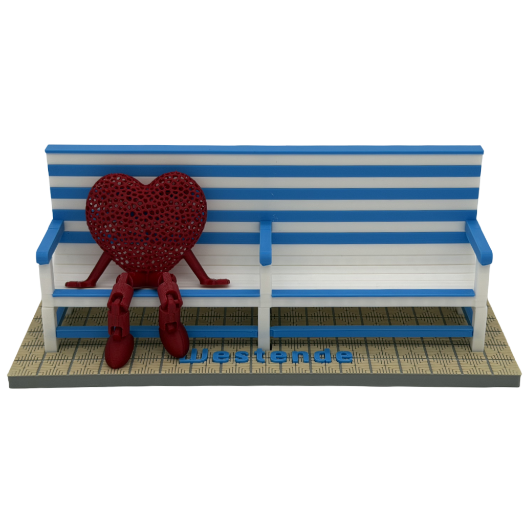 Poppetje Valentijn voor bankjes Middelkerke-Westende