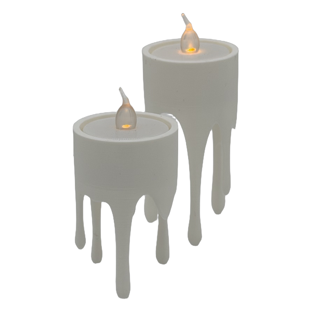 Druipende kaarshouder, set van 2