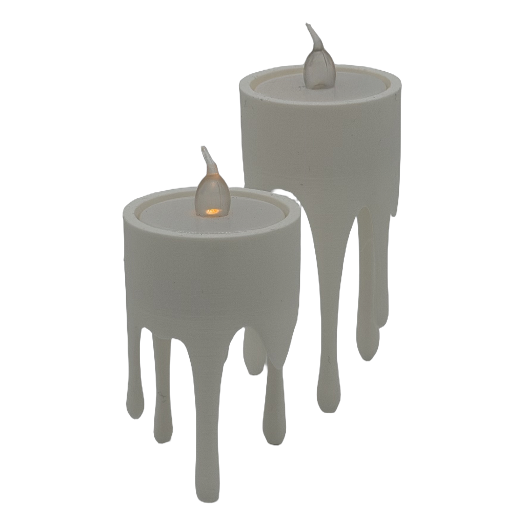 Druipende kaarshouder, set van 2