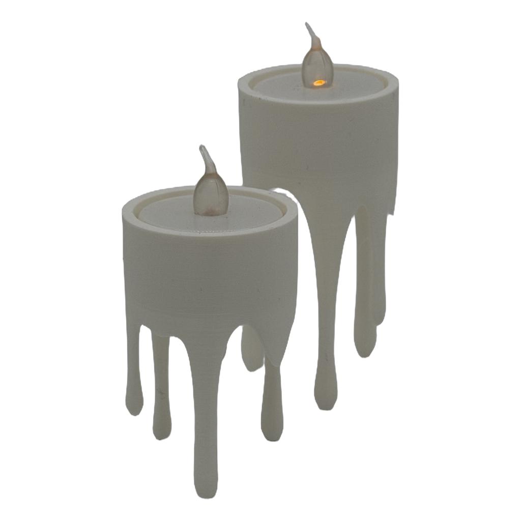 Druipende kaarshouder, set van 2