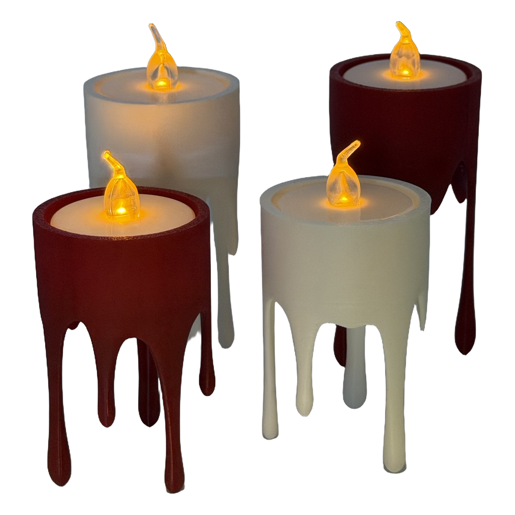 Druipende kaarshouder - set van 2