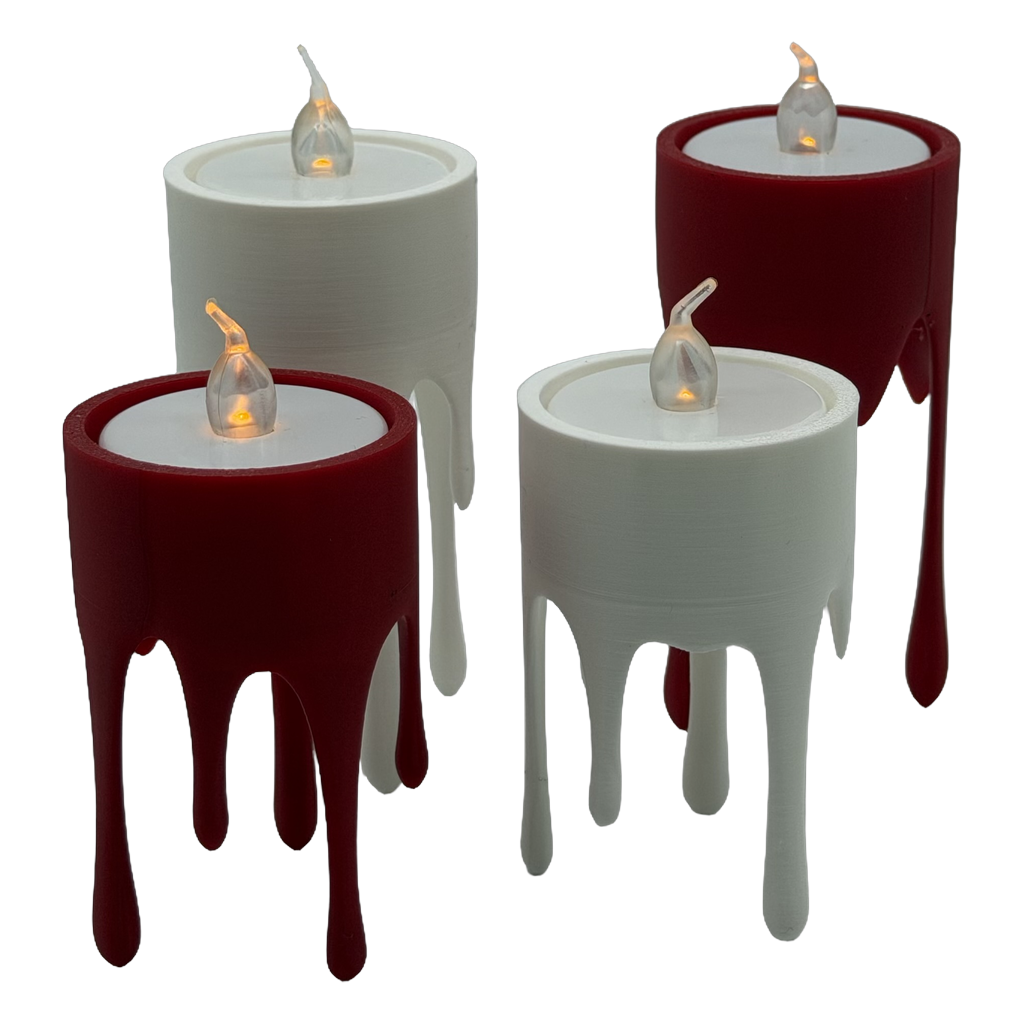 Druipende kaarshouder - set van 2
