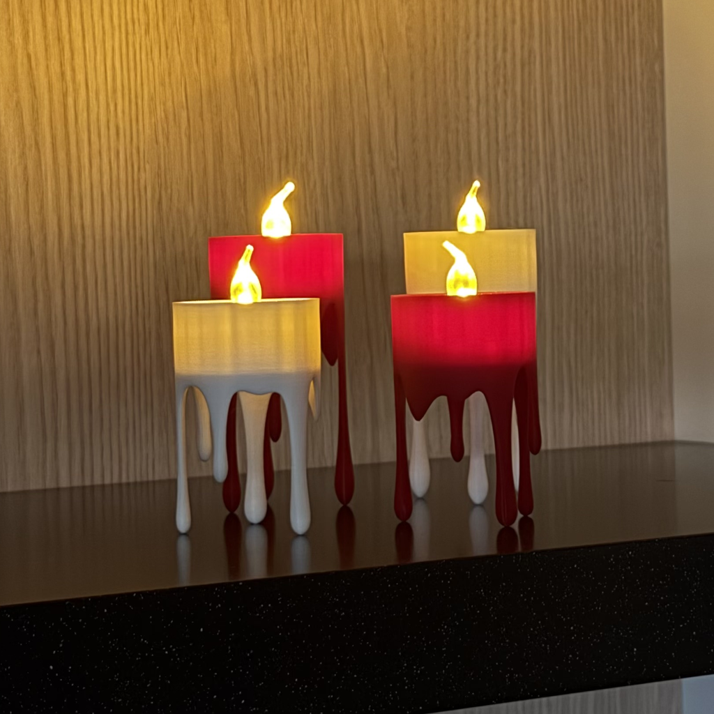 Druipende kaarshouder - set van 2