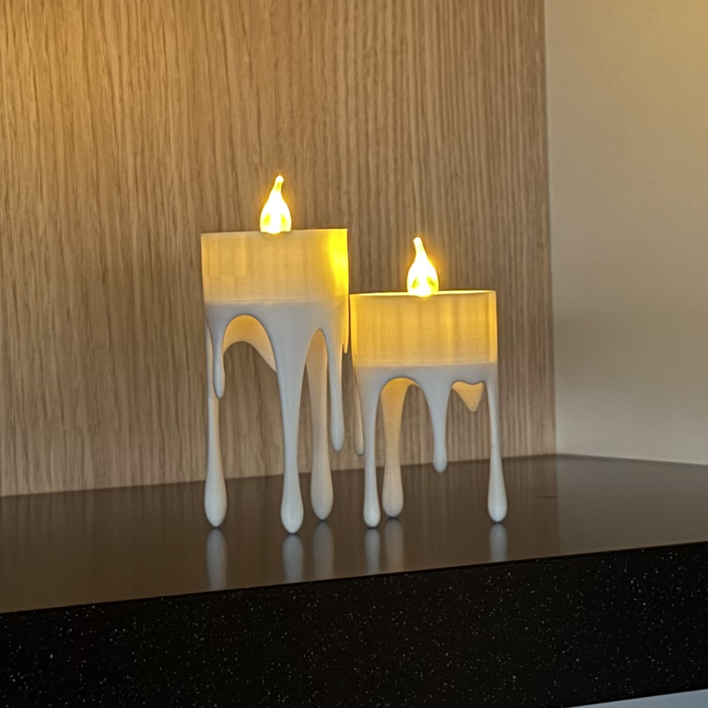 Druipende kaarshouder - set van 2