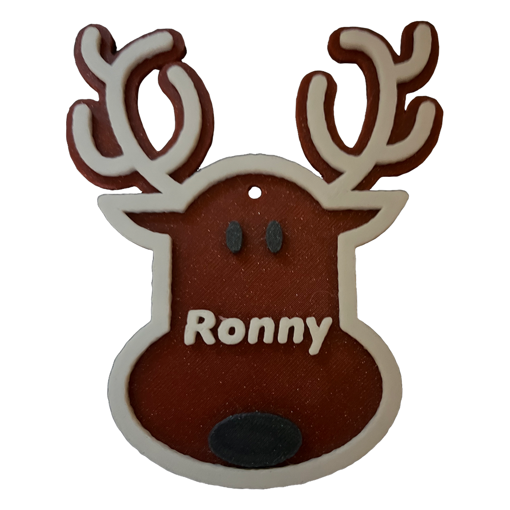 Gepersonaliseerde kerstbal met naam