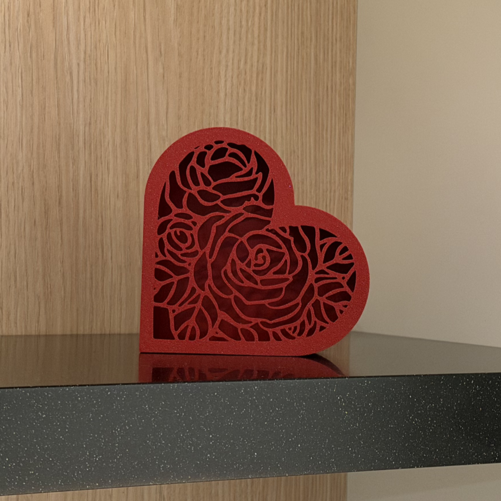 Doosje met hart, rozendeksel