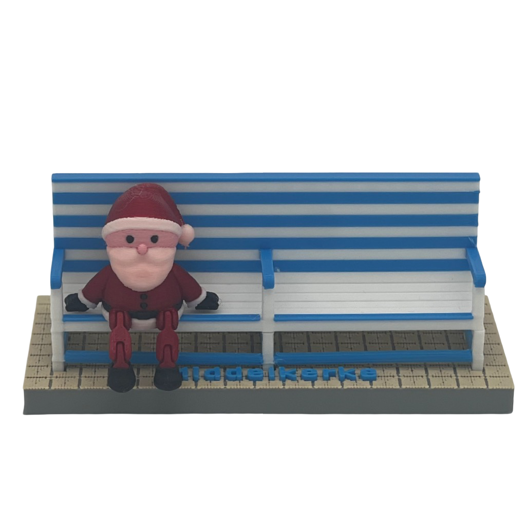 Poppetje Kerst voor bankjes Middelkerke-Westende