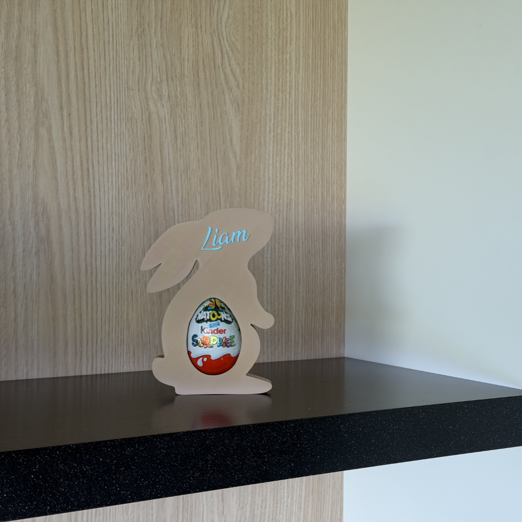 Konijn met naam voor Kindersurpise (klein)