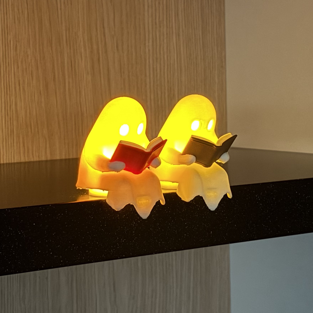 Lezend spookje met lichtje