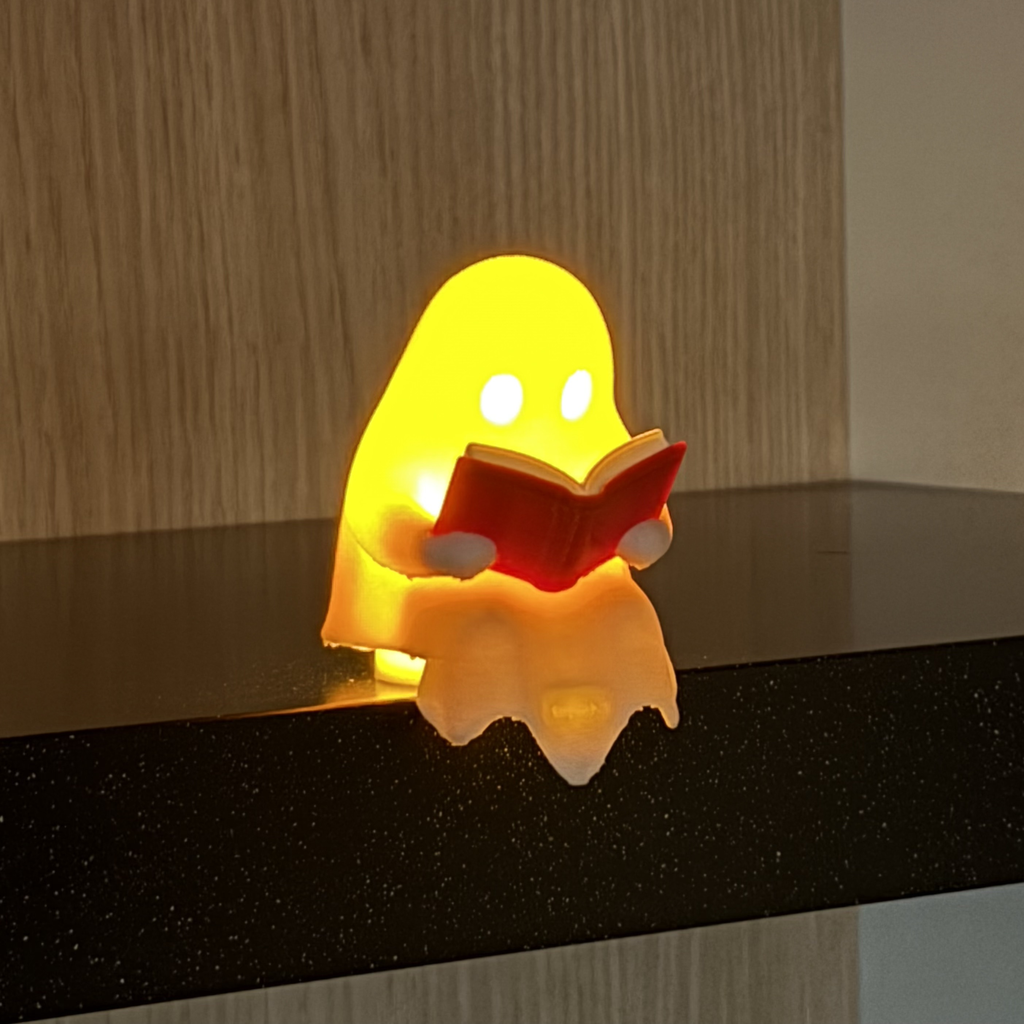 Lezend spookje met lichtje