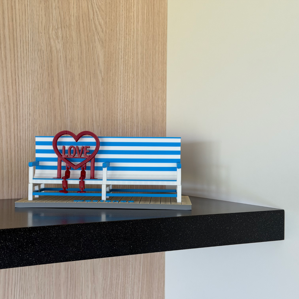 Poppetje Valentijn voor bankjes Middelkerke-Westende