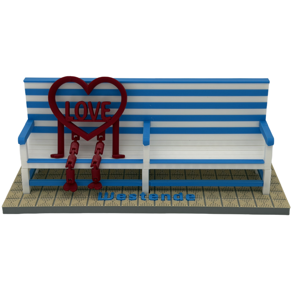 Poppetje Valentijn voor bankjes Middelkerke-Westende