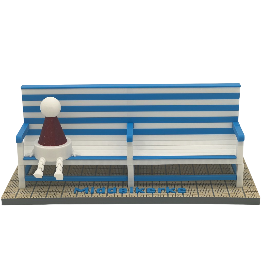 Poppetje Kerst voor bankjes Middelkerke-Westende