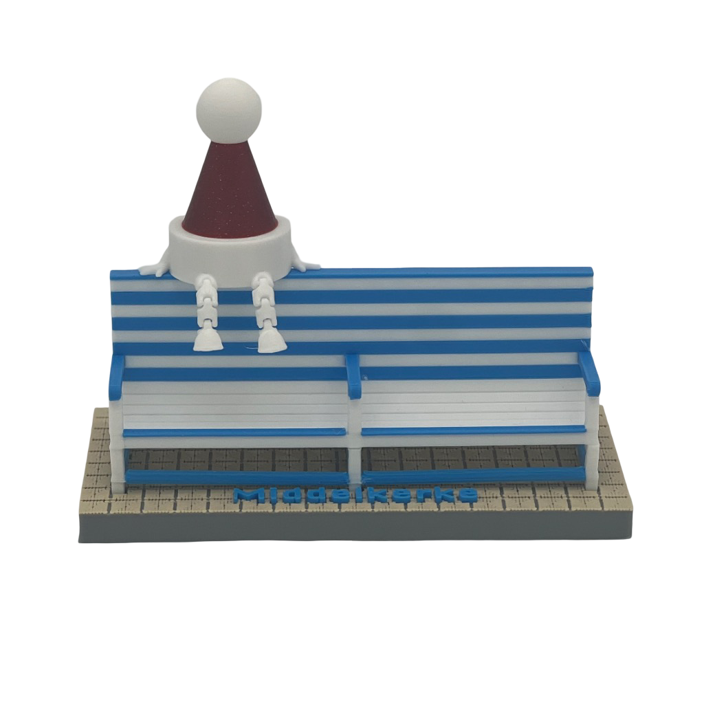 Poppetje Kerst voor bankjes Middelkerke-Westende