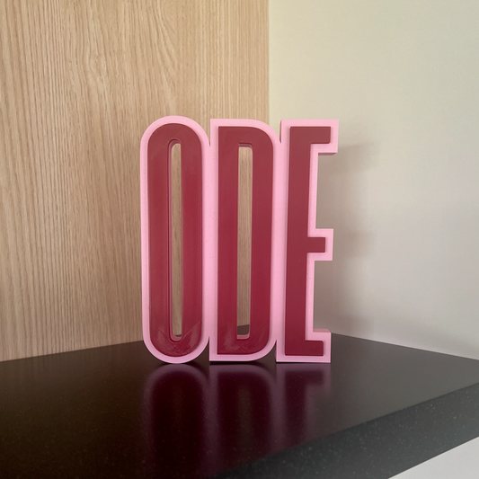 Gepersonaliseerde 3D naamplaat