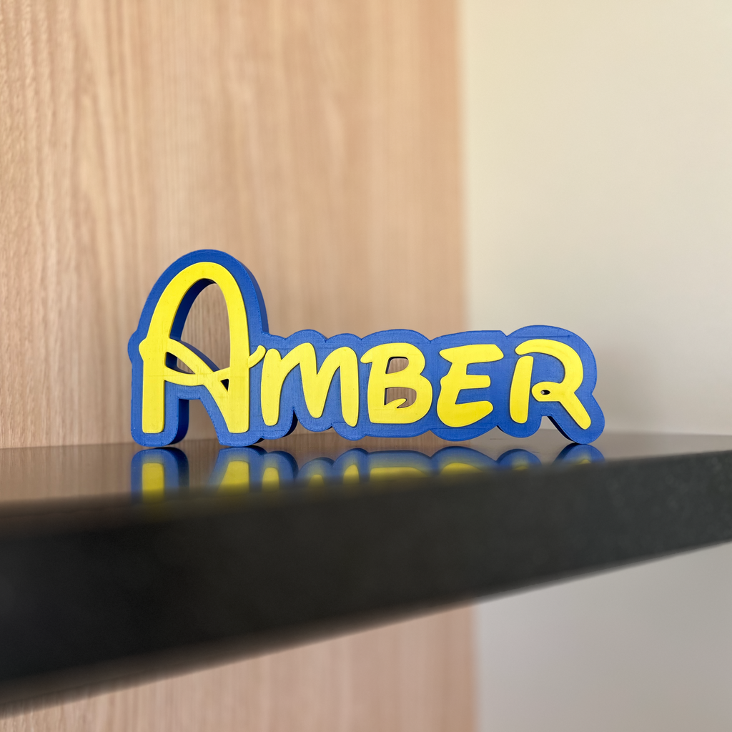 Gepersonaliseerde 3D naamplaat