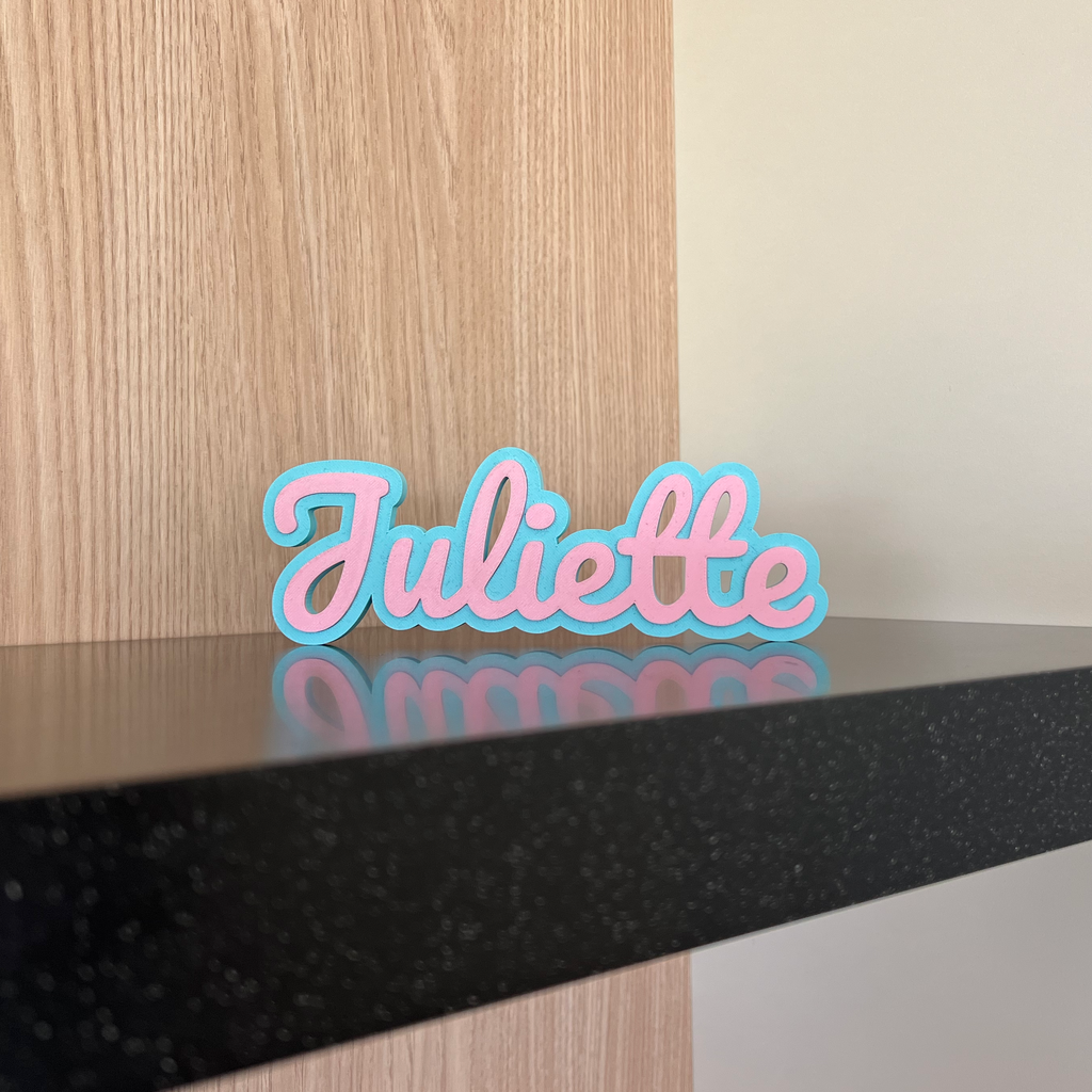 Gepersonaliseerde 3D naamplaat