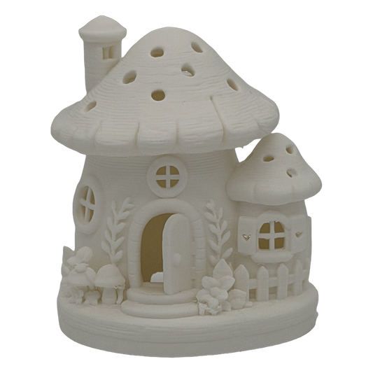 Paddenstoelhuisje met licht