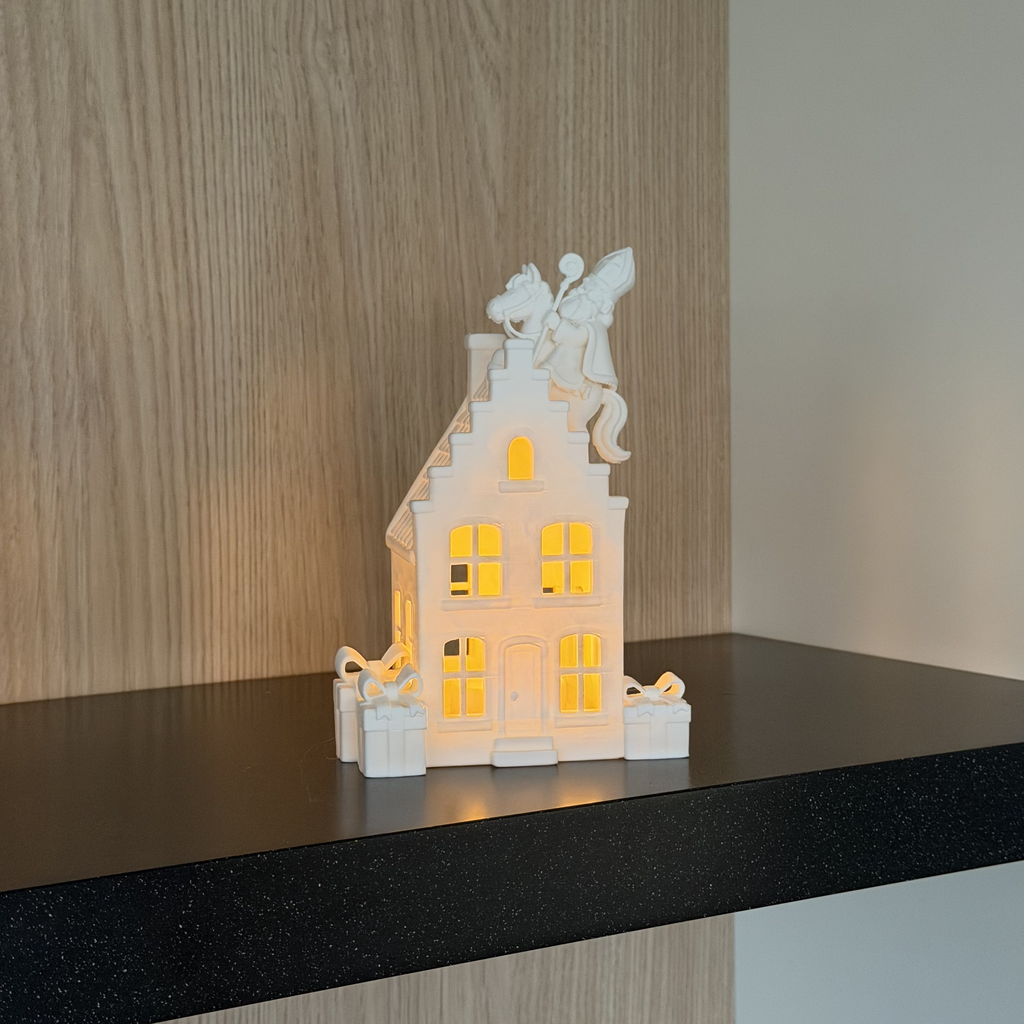 Sinterklaashuisje met licht